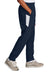 Sport-Tek YPST800 Youth Moisure Wicking Travel Pants w/ Pockets True Navy Blue/White Model Side