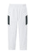 Sport-Tek YPST800 Youth Moisure Wicking Travel Pants w/ Pockets White/Iron Grey Flat Front