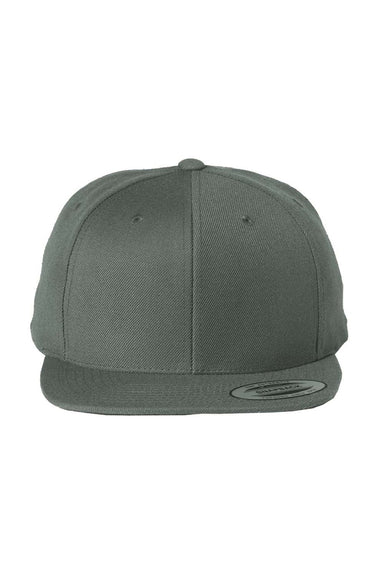 Yupoong Hats 6089/6089MT Mens Adjustable Hat Dark Grey Flat Front