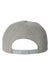 Yupoong Hats 6089/6089MT Mens Adjustable Hat Heather Grey Flat Back