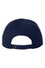 Yupoong Hats 6089/6089MT Mens Adjustable Hat Navy Blue Flat Back
