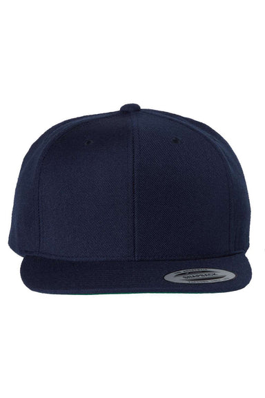 Yupoong Hats 6089/6089MT Mens Adjustable Hat Navy Blue Flat Front
