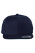 Yupoong Hats 6089/6089MT Mens Adjustable Hat Navy Blue Flat Front
