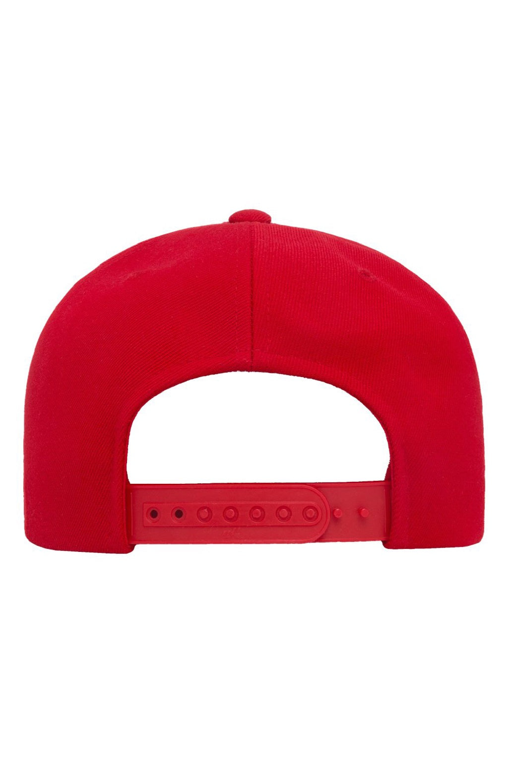 Yupoong Hats 6089/6089MT Mens Adjustable Hat Red Flat Back