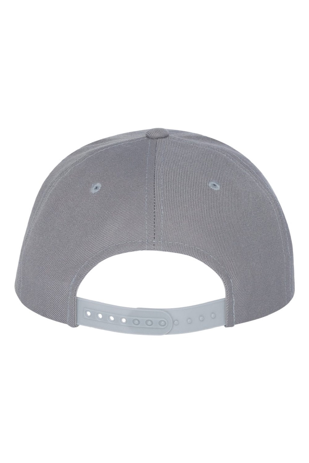 Yupoong Hats 6089/6089MT Mens Adjustable Hat Silver Grey Flat Back
