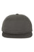 Yupoong Hats Y6502/6502 Mens Adjustable Hat Charcoal Grey Flat Front