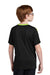 Sport-Tek YST100 Youth Moisture Wicking Competitor United Short Sleeve Crewneck T-Shirt Black/Lime Shock Green Model Back