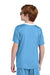 Sport-Tek YST100 Youth Moisture Wicking Competitor United Short Sleeve Crewneck T-Shirt Carolina Blue/White Model Back
