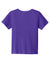 Sport-Tek YST100 Youth Moisture Wicking Competitor United Short Sleeve Crewneck T-Shirt Purple/White Flat Back