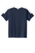 Sport-Tek YST100 Youth Moisture Wicking Competitor United Short Sleeve Crewneck T-Shirt True Navy Blue/White Flat Front