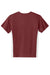 Sport-Tek YST101 Youth Moisture Wicking Competitor United Short Sleeve V-Neck T-Shirt Maroon/White Flat Back