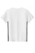 Sport-Tek YST101 Youth Moisture Wicking Competitor United Short Sleeve V-Neck T-Shirt White/Black Flat Back