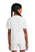 Sport-Tek YST101 Youth Moisture Wicking Competitor United Short Sleeve V-Neck T-Shirt White/Black Model Back