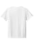 Sport-Tek YST101 Youth Moisture Wicking Competitor United Short Sleeve V-Neck T-Shirt White Flat Back