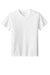 Sport-Tek YST101 Youth Moisture Wicking Competitor United Short Sleeve V-Neck T-Shirt White Flat Front