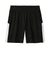 Sport-Tek YST103 Youth Moisture Wicking Competitor United Athletic Shorts Black/White Flat Front