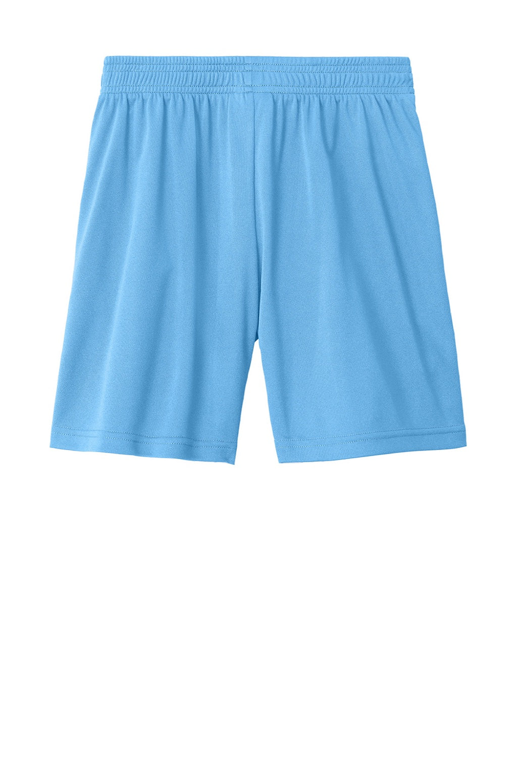 Sport-Tek YST103 Youth Moisture Wicking Competitor United Athletic Shorts Carolina Blue/White Flat Back
