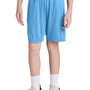 Sport-Tek Youth Moisture Wicking Competitor United Athletic Shorts - Carolina Blue/White