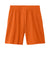 Sport-Tek YST103 Youth Moisture Wicking Competitor United Athletic Shorts Deep Orange/White Flat Back