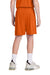 Sport-Tek YST103 Youth Moisture Wicking Competitor United Athletic Shorts Deep Orange/White Model Back