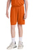 Sport-Tek YST103 Youth Moisture Wicking Competitor United Athletic Shorts Deep Orange/White Model Front