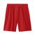 Sport-Tek YST103 Youth Moisture Wicking Competitor United Athletic Shorts Deep Red/White Flat Back