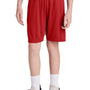 Sport-Tek Youth Moisture Wicking Competitor United Athletic Shorts - Deep Red/White