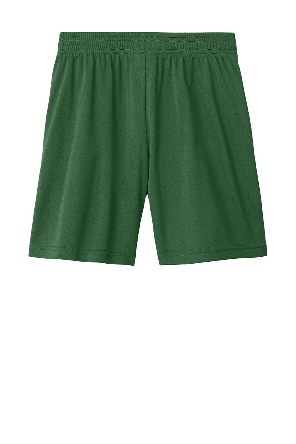 Sport-Tek YST103 Youth Moisture Wicking Competitor United Athletic Shorts Forest Green/White Flat Back