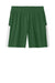 Sport-Tek YST103 Youth Moisture Wicking Competitor United Athletic Shorts Forest Green/White Flat Front