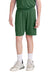 Sport-Tek YST103 Youth Moisture Wicking Competitor United Athletic Shorts Forest Green/White Model Front