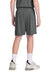 Sport-Tek YST103 Youth Moisture Wicking Competitor United Athletic Shorts Iron Grey/White Model Back
