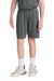 Sport-Tek YST103 Youth Moisture Wicking Competitor United Athletic Shorts Iron Grey/White Model Front