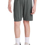 Sport-Tek Youth Moisture Wicking Competitor United Athletic Shorts - Iron Grey/White