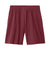 Sport-Tek YST103 Youth Moisture Wicking Competitor United Athletic Shorts Maroon/White Flat Back