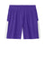 Sport-Tek YST103 Youth Moisture Wicking Competitor United Athletic Shorts Purple/White Flat Front
