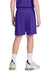 Sport-Tek YST103 Youth Moisture Wicking Competitor United Athletic Shorts Purple/White Model Back