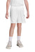 Sport-Tek YST103 Youth Moisture Wicking Competitor United Athletic Shorts White/Black Model Front