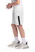 Sport-Tek YST103 Youth Moisture Wicking Competitor United Athletic Shorts White/Black Model Side