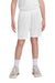 Sport-Tek YST103 Youth Moisture Wicking Competitor United Athletic Shorts White Model Front