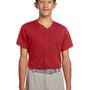 Sport-Tek Youth Tough Mesh Moisture Wicking Short Sleeve Jersey - True Red - COMING SOON