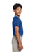 Sport-Tek YST220 Youth Tough Mesh Moisture Wicking Short Sleeve Jersey True Royal Blue Model Side