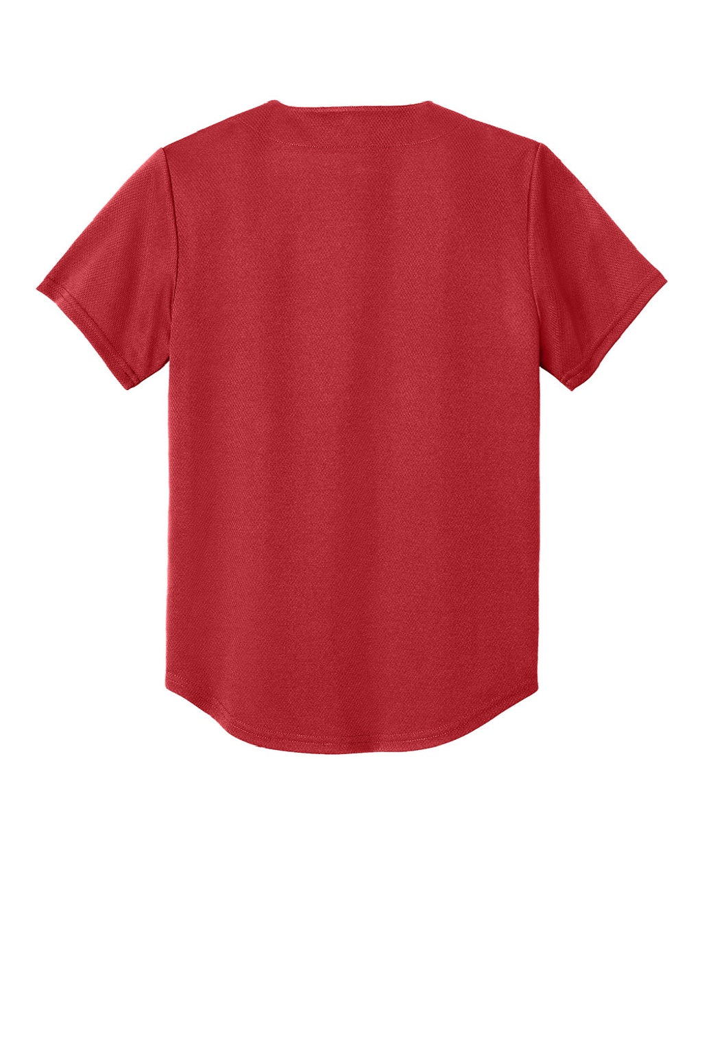 Sport-Tek YST220 Youth Tough Mesh Moisture Wicking Short Sleeve Jersey True Red Flat Back