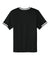 Sport-Tek YST221 Youth Tough Mesh V-Neck Baseball Jersey Black Flat Back