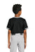 Sport-Tek YST221 Youth Tough Mesh V-Neck Baseball Jersey Black Model Back