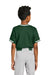 Sport-Tek YST221 Youth Tough Mesh V-Neck Baseball Jersey Forest Green Model Back