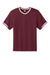 Sport-Tek YST221 Youth Tough Mesh V-Neck Baseball Jersey Maroon Flat Front