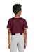 Sport-Tek YST221 Youth Tough Mesh V-Neck Baseball Jersey Maroon Model Back