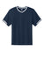 Sport-Tek YST221 Youth Tough Mesh V-Neck Baseball Jersey True Navy Blue Flat Front