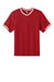 Sport-Tek YST221 Youth Tough Mesh V-Neck Baseball Jersey True Red Flat Front