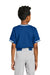 Sport-Tek YST221 Youth Tough Mesh V-Neck Baseball Jersey True Royal Blue Model Back